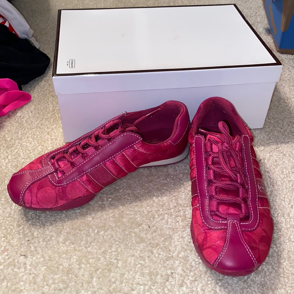 Coach Fuchsia Pink Sneakers